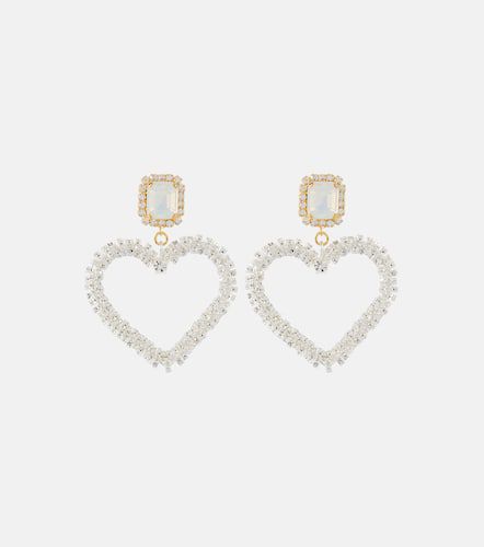 Embellished asymmetric heart earrings - Magda Butrym - Modalova