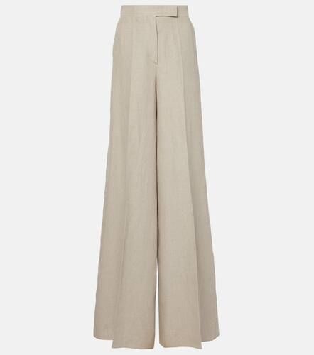 Sequoia high-rise linen wide-leg pants - Max Mara - Modalova