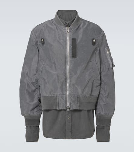 Bomber de sarga con ribetes de ripstop - Sacai - Modalova