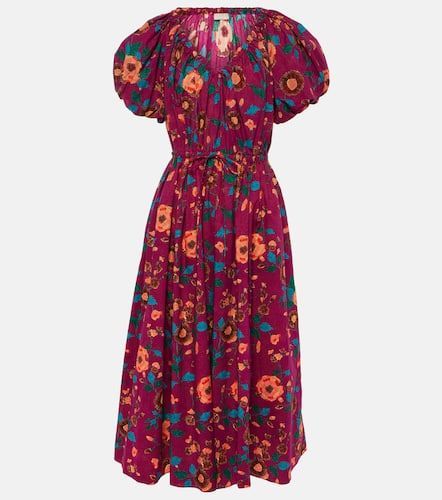 Robe midi Vika en coton à fleurs - Ulla Johnson - Modalova