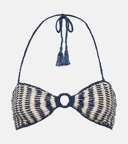 Crochet cotton bandeau bikini top - Anna Kosturova - Modalova