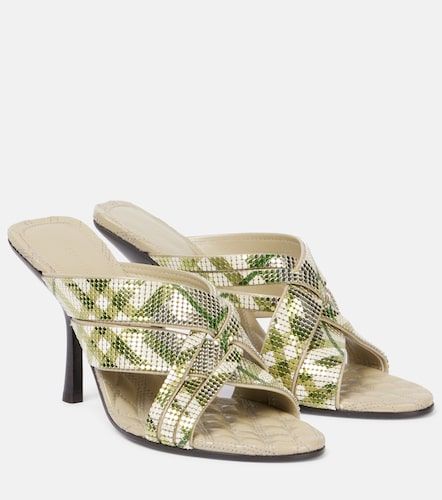 Mules Cabana 90 con Check - Burberry - Modalova