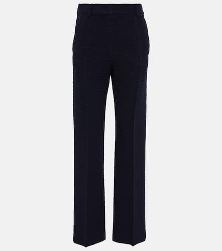 Pantaloni regular in tweed di misto lana - Valentino - Modalova