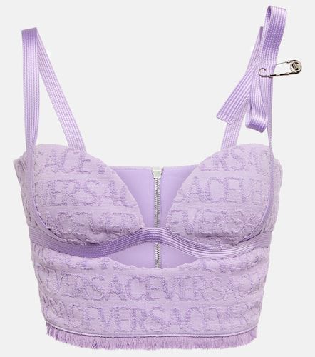 Versace Bustier Versace de algodón - Versace - Modalova