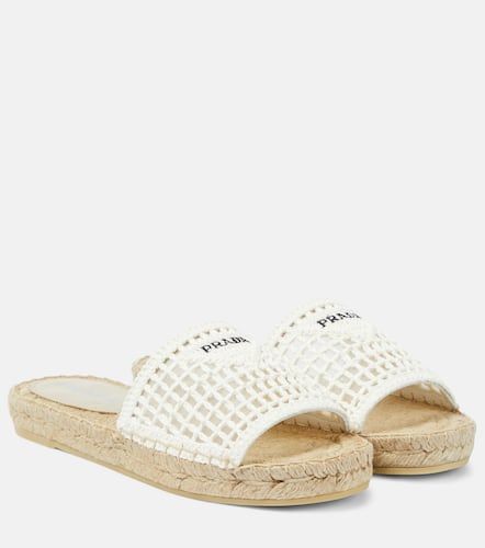 Prada Logo crochet espadrilles - Prada - Modalova