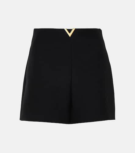 High-Rise Shorts VGold aus Crepe Couture - Valentino - Modalova