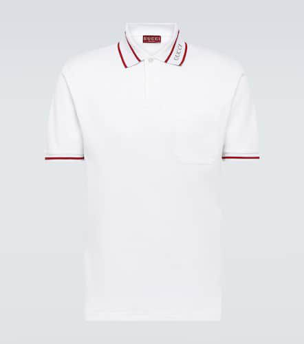 Gucci Web cotton piqué polo shirt - Gucci - Modalova