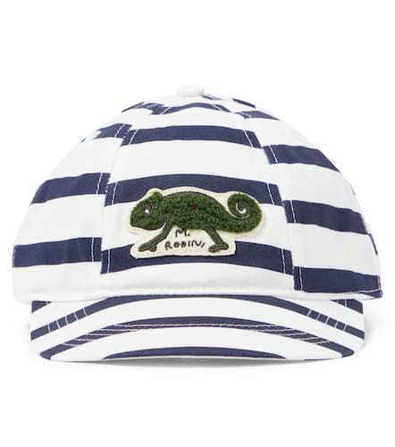 Gorra de algodón bordada a rayas - Mini Rodini - Modalova