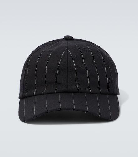 Pinstriped wool baseball cap - Dries Van Noten - Modalova