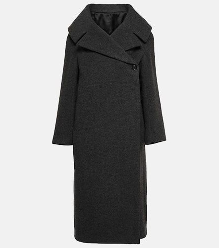 Oversized wool-blend felt wrap coat - Toteme - Modalova