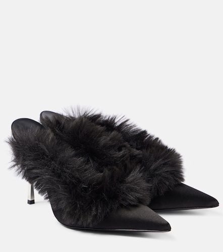 Faux shearling leather mules - Magda Butrym - Modalova