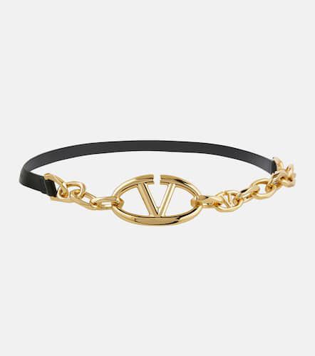 VLogo Moon chain and leather belt - Valentino Garavani - Modalova