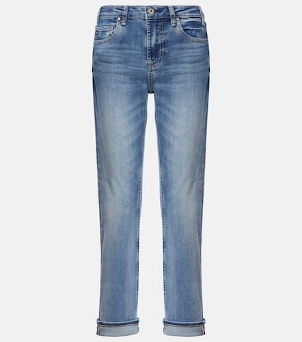 Mid-Rise Straight Jeans Girlfriend - AG Jeans - Modalova