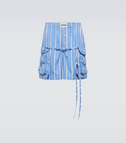 Le short Trivela striped cotton shorts - Jacquemus - Modalova