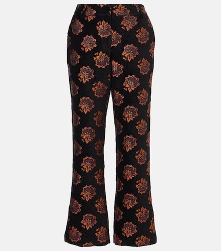 Floral jacquard straight pants - La DoubleJ - Modalova