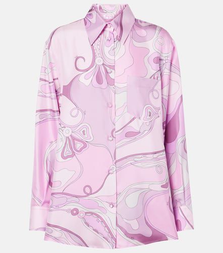 Camicia Orchidee in twill di seta - Pucci - Modalova