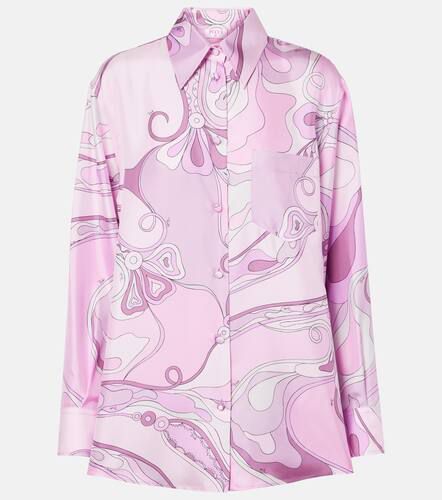 Camisa Orchidee de sarga de seda - Pucci - Modalova