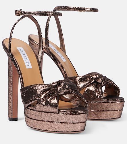 Cupid Plateau 130 glitter platform sandals - Aquazzura - Modalova