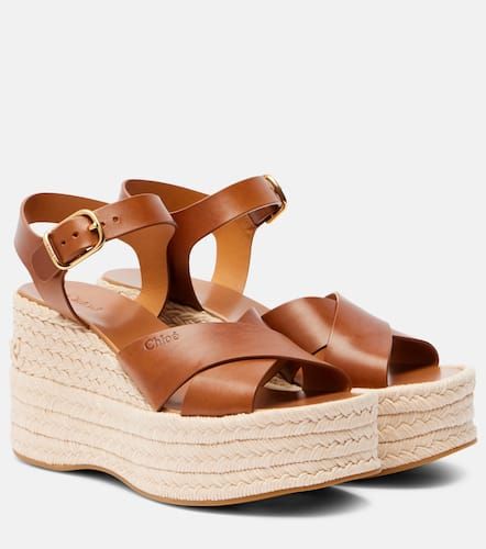 Chloé Alpargatas con cuña Isla de piel - Chloe - Modalova