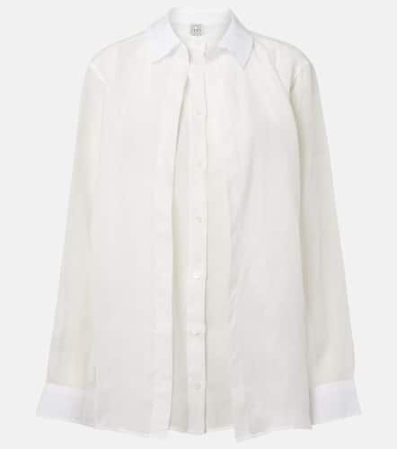 Toteme Layered ramie voile shirt - Toteme - Modalova