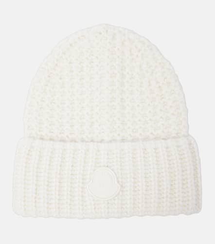 Logo wool and alpaca-blend beanie - Moncler - Modalova