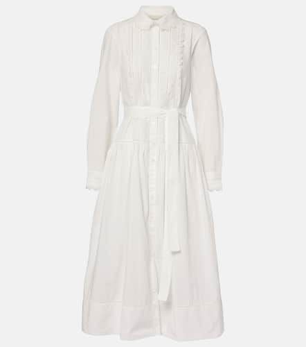 Belted cotton shirt midi dress - Ulla Johnson - Modalova