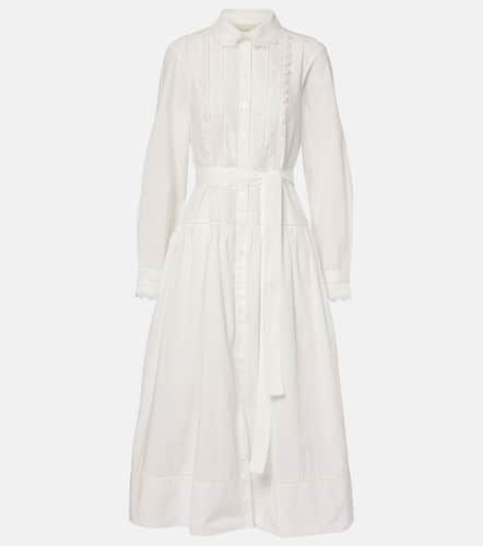 Vestido camisero midi de algodón - Ulla Johnson - Modalova