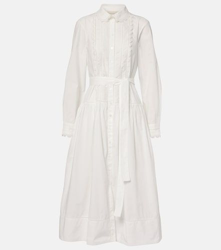 Vestido midi de algodón con cinturón - Ulla Johnson - Modalova