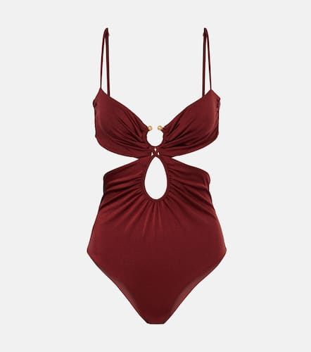 Gathered cutout swimsuit - Johanna Ortiz - Modalova