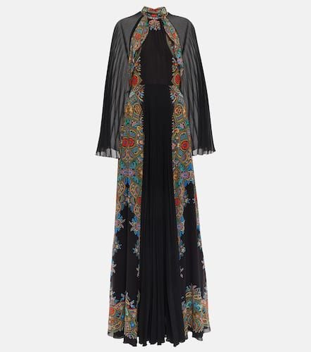 Etro Floral pleated georgette gown - Etro - Modalova