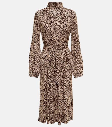 Dorothea leopard-print high-neck midi dress - A.P.C. - Modalova