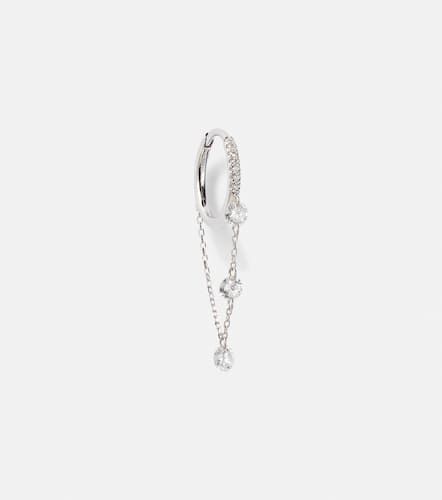 Kt gold single earring with diamonds - Persee - Modalova