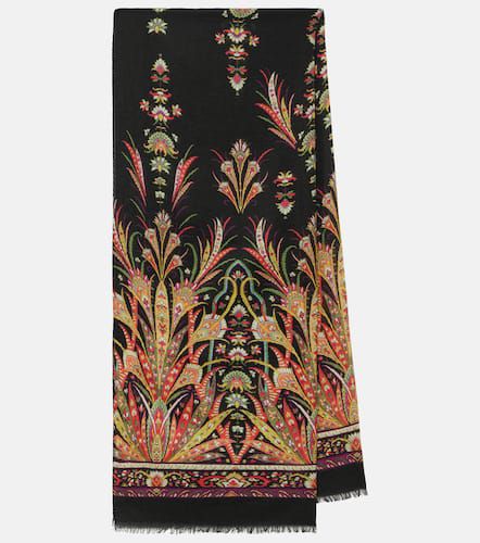 Printed cashmere and silk-blend scarf - Etro - Modalova