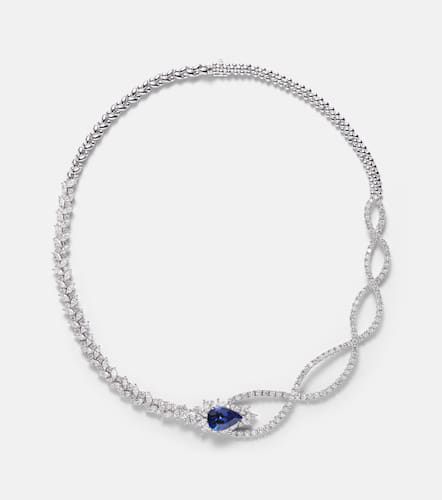 Collana Reign Supreme in oro bianco 18kt con tanzanite e diamanti - Yeprem - Modalova