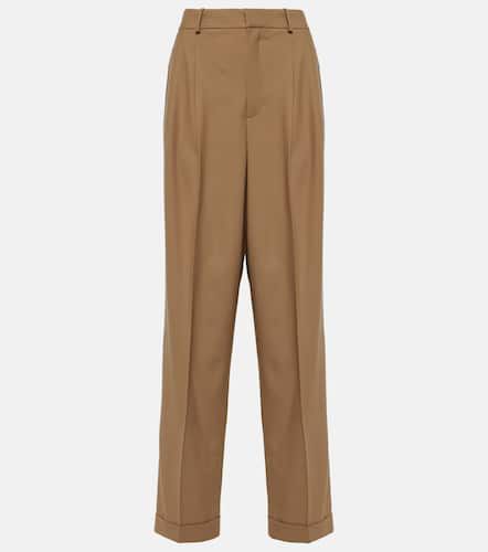 High-rise wool-blend wide-leg pants - Polo Ralph Lauren - Modalova