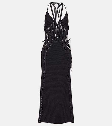 Vestido midi de croché con cuello halter - Dion Lee - Modalova