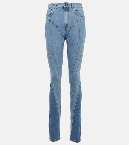 Seam-detail high-rise skinny jeans - Mugler - Modalova