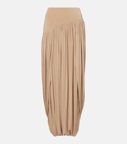 Ferragamo Draped jersey maxi skirt - Ferragamo - Modalova