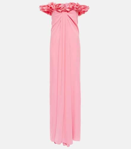 Off-shoulder silk georgette gown - Giambattista Valli - Modalova