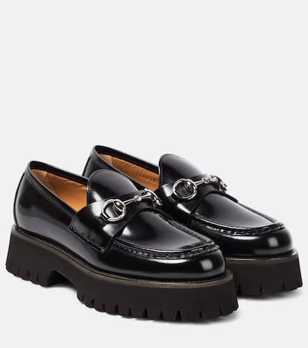 Loafers Sylke Horsebit aus Leder - Gucci - Modalova