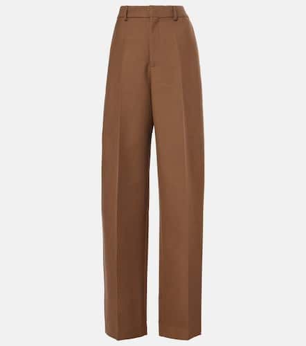 High-rise wool twill wide-leg pants - Tod's - Modalova