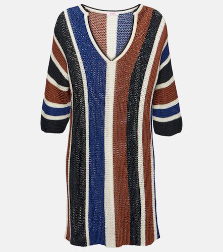 Diego striped knit cotton-blend minidress - Eres - Modalova