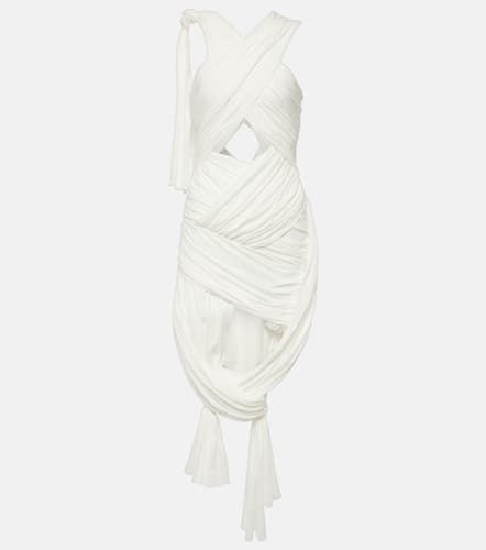 Halterneck cotton-blend midi dress - JW Anderson - Modalova