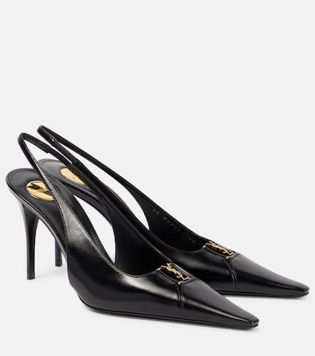 Babylone 90 leather slingback pumps - Saint Laurent - Modalova