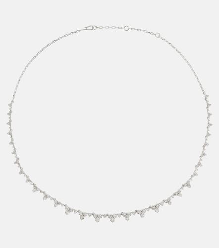 Rivulet Tears 18kt white gold necklace with diamonds - Ileana Makri - Modalova