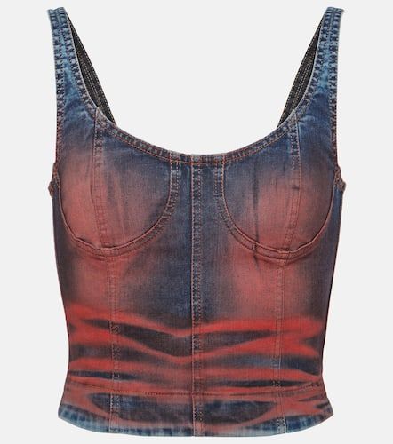 Bedrucktes Cropped-Top Harley aus Denim - KNWLS - Modalova