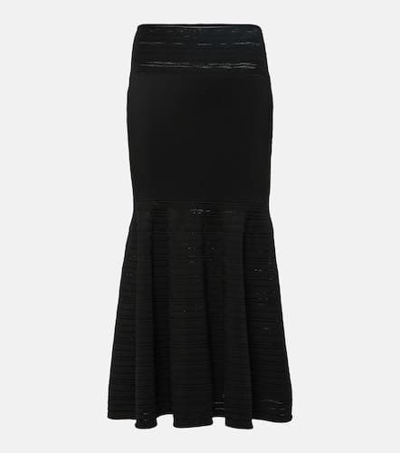 Falda midi flared de jersey - Victoria Beckham - Modalova