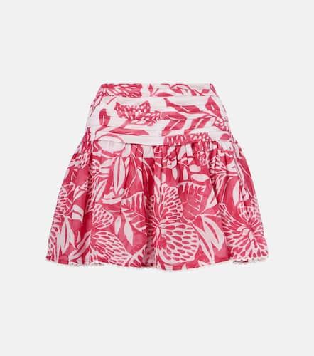 Colleen floral cotton miniskirt - Poupette St Barth - Modalova
