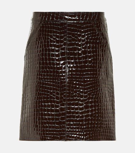 Croc-effect leather miniskirt - Tom Ford - Modalova