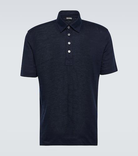 Zegna Polo de lino - Zegna - Modalova